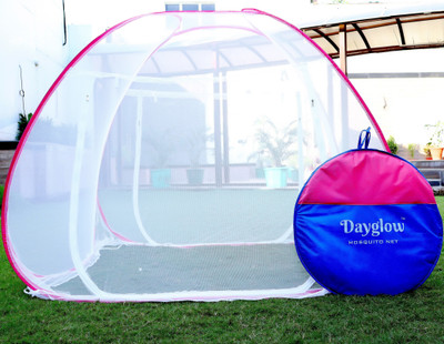 DAYGLOW Polyester Adults Washable Mosquito Net Mosquito Net(Pink, Tent)