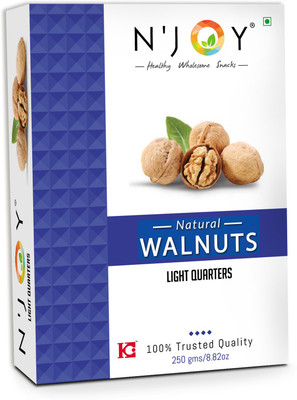 N'Joy Natural Light Quarters walnuts kernels (Without shell) Walnuts(250 g)