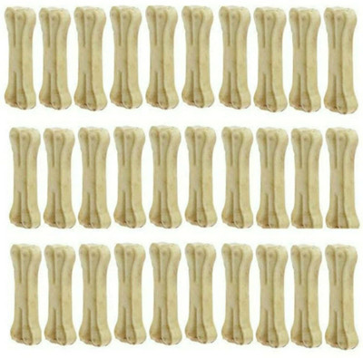 CatSy Rawhide Dog Chew Bone (3 Inches Pack of 36 Bones) Chicken Dog Chew(1000 g, Pack of 1)