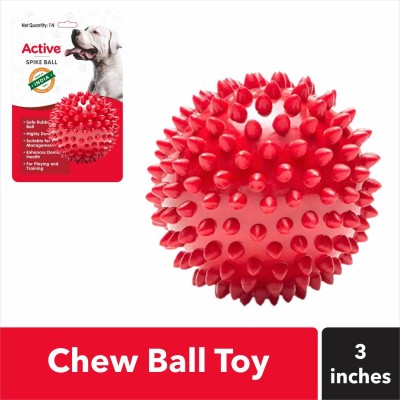 Active Non-Toxic Stud Spike Hard Rubber Ball For Dog