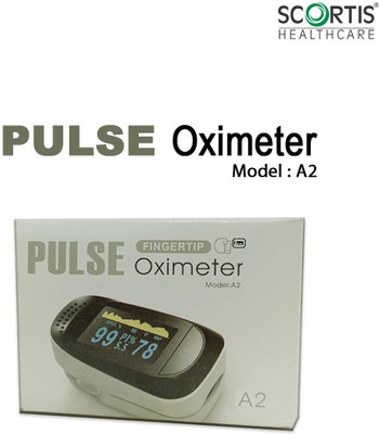 SCORTIS HEALTH CARE Digital Pulse Oximeter A2, Spo2 and Heart rate monitor Pulse Oximeter(Black)