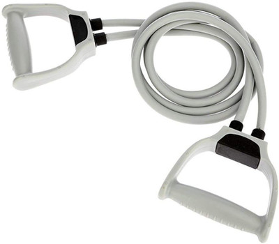 riyafitness Double Toning Tube for Exercise/Workout D Handle for Unisex Resistance Tube(Grey)