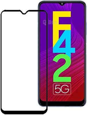 Q Box Edge To Edge Tempered Glass for Samsung Galaxy F42 5G(Pack of 1)