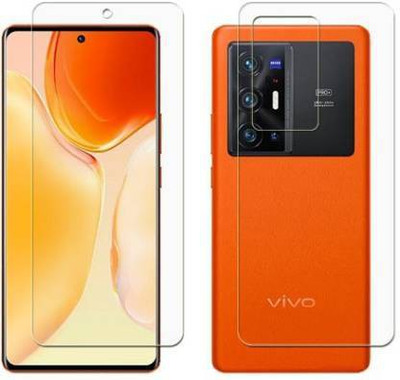 PONDRIK Front and Back Screen Guard for Vivo X70 Pro AND Vivo X70 Pro PLUS(Pack of 2)