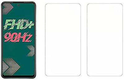 NIMMIKA ENTERPRISES Tempered Glass Guard for Infinix Hot 11S(Pack of 2)