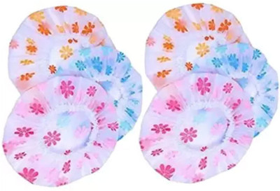 BEAUTRISTRO Set Of 6 reusable Waterproof Elastic Eva Free-Size Bathroom Shower Caps