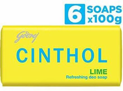 CINTHOL LIME SOAP 100gm PACK OF 6(6 x 100 g)