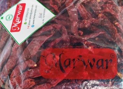 Marwar Red Chilli Whole & Dry (Lal Mirchi Sabut) Without Stem- 2 Kg Saver Pack(2 kg)