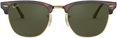 Ray-Ban Retro Square Sunglasses(For Men & Women, Green)