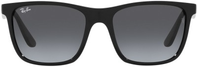 Ray-Ban Retro Square Sunglasses(For Men, Grey)