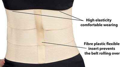 LUIS LOGAN Abdominal Support Belt Binder after C-Section Delivery for Women (Beige,XL) Abdominal Belt(Beige)