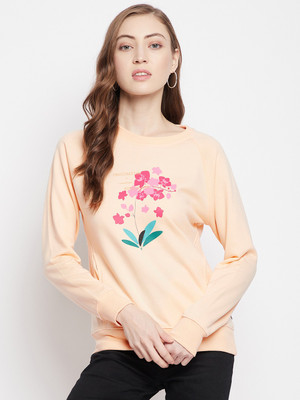 CRIMSOUNE CLUB Full Sleeve Floral Print Women Sweatshirt