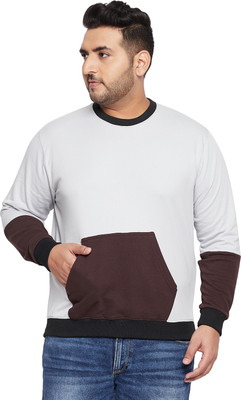 bigbanana Full Sleeve Color Block Men Sweatshirt