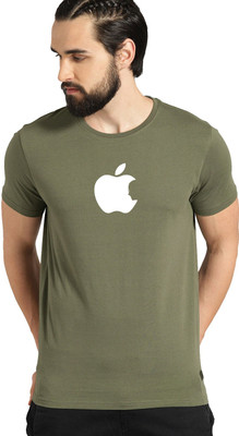 Aman Textile Graphic Print Men Round Neck Green T-Shirt