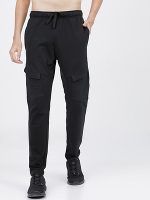 HIGHLANDER Solid Men Black Track Pants