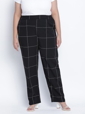 OXOLLOXO Regular Fit Women Black Trousers