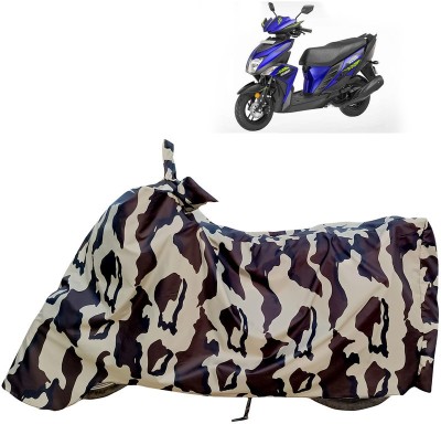 Horseyaart Waterproof Two Wheeler Cover for Yamaha(Cygnus Ray ZR, Multicolor)