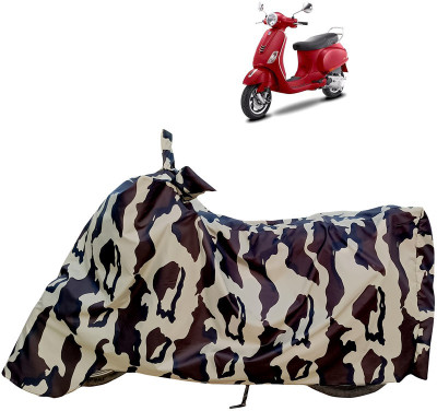 Horseyaart Waterproof Two Wheeler Cover for Vespa(Vespa VXL 125, Multicolor)
