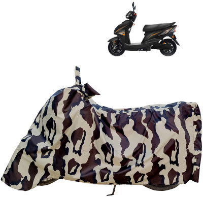 Horseyaart Waterproof Two Wheeler Cover for Techo Electra(Electra Delux, Multicolor)