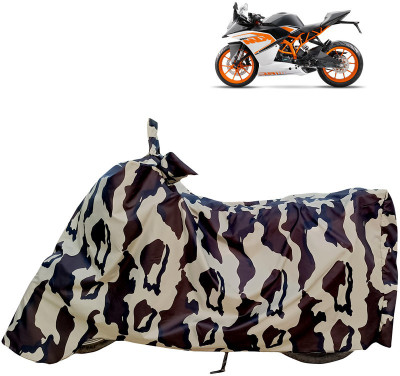 Horseyaart Waterproof Two Wheeler Cover for KTM(RC 200, Multicolor)