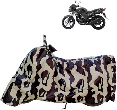 Horseyaart Waterproof Two Wheeler Cover for Yamaha(SZ-RR, Brown, Beige)