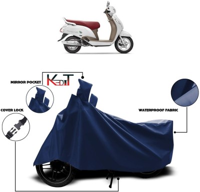 KEDIT Two Wheeler Cover for Suzuki(Blue)