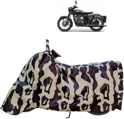 Horseyaart Waterproof Two Wheeler Cover for Royal Enfield(Classic 500, Multicolor)