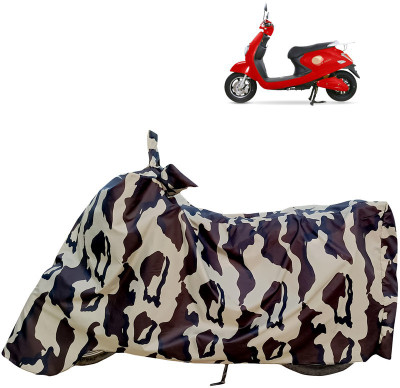 Horseyaart Waterproof Two Wheeler Cover for Techo Electra(Emerge, Multicolor)
