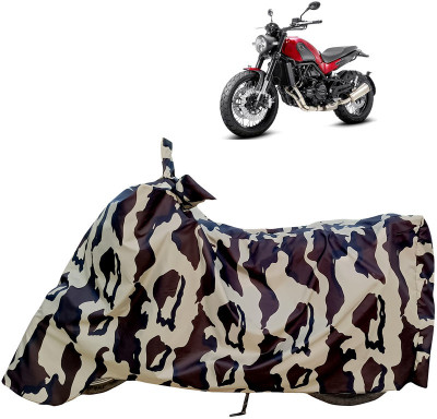 Horseyaart Waterproof Two Wheeler Cover for Benelli(Leoncino, Multicolor)