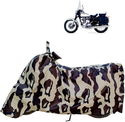 Horseyaart Waterproof Two Wheeler Cover for Royal Enfield(Machismo 350, Multicolor)