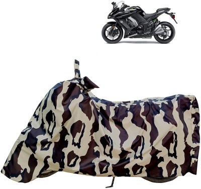 Horseyaart Waterproof Two Wheeler Cover for Kawasaki(Ninja 1000, Multicolor)