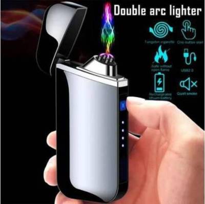 GUGGU EZD_471W_Arc Cigarette Lighter ||Perfect Gifting For Cigarette Lovers Waterproof Rechargeable Electric Lighter||Battery Indication Touch Screen Sensor Lighter||Eco Friendly ||Unique USB||Cigarette Lighter|| Pocket Friendly|| Size Compact|| EZD_471W_Arc Cigarette Lighter ||Perfect Gifting For Cigarette Lovers Waterproof Rechargeable Electric Lighter||Battery Indication Touch Screen Sensor Lighter||Eco Friendly ||Unique USB||Cigarette Lighter|| Pocket Friendly|| Size Compact|| Cigarette Lighter
