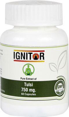 IGNITOR Tulsi 750mg Capsules(5 x 60 Capsules)