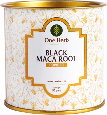 one herb Black Maca Root Powder 50g for Energy, Muscle Mass, Immune System, Memory(50 g)