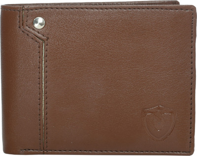 Keviv Men Casual Tan Genuine Leather Wallet(5 Card Slots)