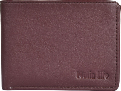 MATIN Life Men Brown Artificial Leather Wallet(8 Card Slots)
