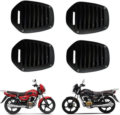 Qiisx QZ-CC2 Radeon Indicators Grill set of 4 Bike Headlight Grill(Black)