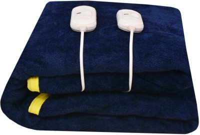 ARCOVA HOME Solid Double Electric Blanket for  Heavy Winter(Polyester, Blue)