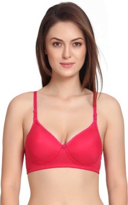 sashu Women T-Shirt Lightly Padded Bra(Pink)