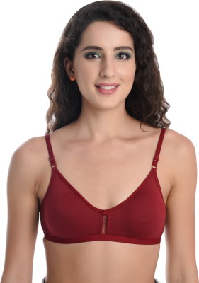 MyCare Women T-Shirt Non Padded Bra(Maroon)