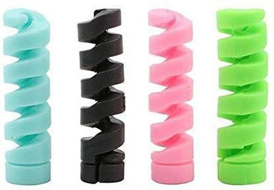 RUNEECH RWINDCABLEPROTECTOR-4PCSMULTICOLOUR Cable Protector(Multicolor)