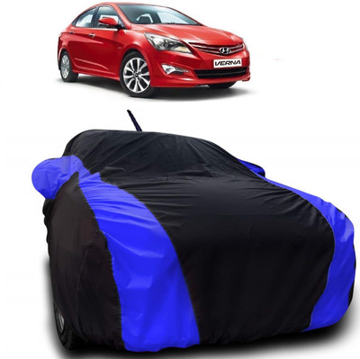 Autoprime Car Cover For Hyundai Fluidic Verna 4S (With Mirror Pockets)(Multicolor)