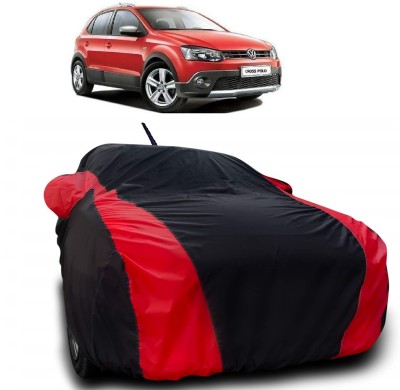 Autoprime Car Cover For Volkswagen Polo Cross (With Mirror Pockets)(Multicolor)