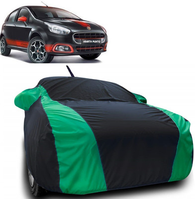 Autoprime Car Cover For Fiat Abarth Punto (With Mirror Pockets)(Multicolor)