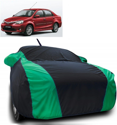 Autoprime Car Cover For Toyota Etios (With Mirror Pockets)(Multicolor)