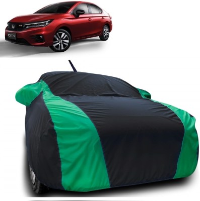 AutoKick Car Cover For Honda New City (With Mirror Pockets)(Multicolor)