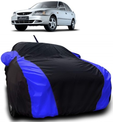 AutoKick Car Cover For Hyundai Accent Viva (With Mirror Pockets)(Multicolor)