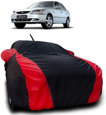 Autoprime Car Cover For Hyundai Accent Viva (With Mirror Pockets)(Multicolor)