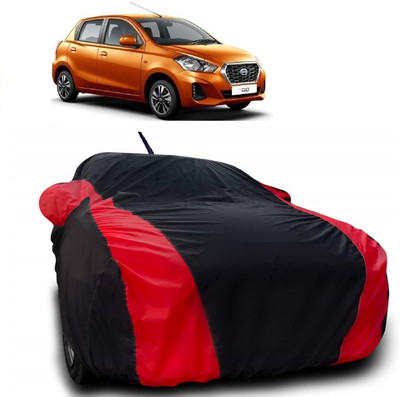 Autoprime Car Cover For Nissan Go (With Mirror Pockets)(Multicolor)