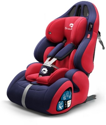 StarAndDaisy Car Seat Comfort UP, Booster Child Seat, with 5 Point Harness, SIP, Adjustable Headrest, for Toddlers, Infant, Group 1/2/3, 9-36 Kg, Up to 12 Years (Multi-Red) Baby Car Seat(Red)